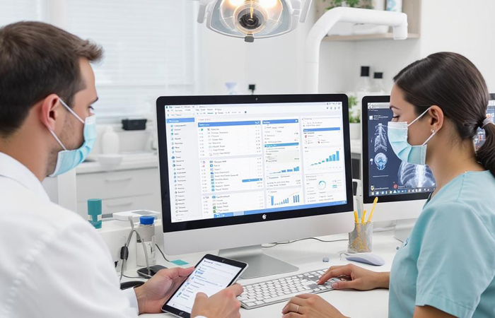Dental practice management features for clinics